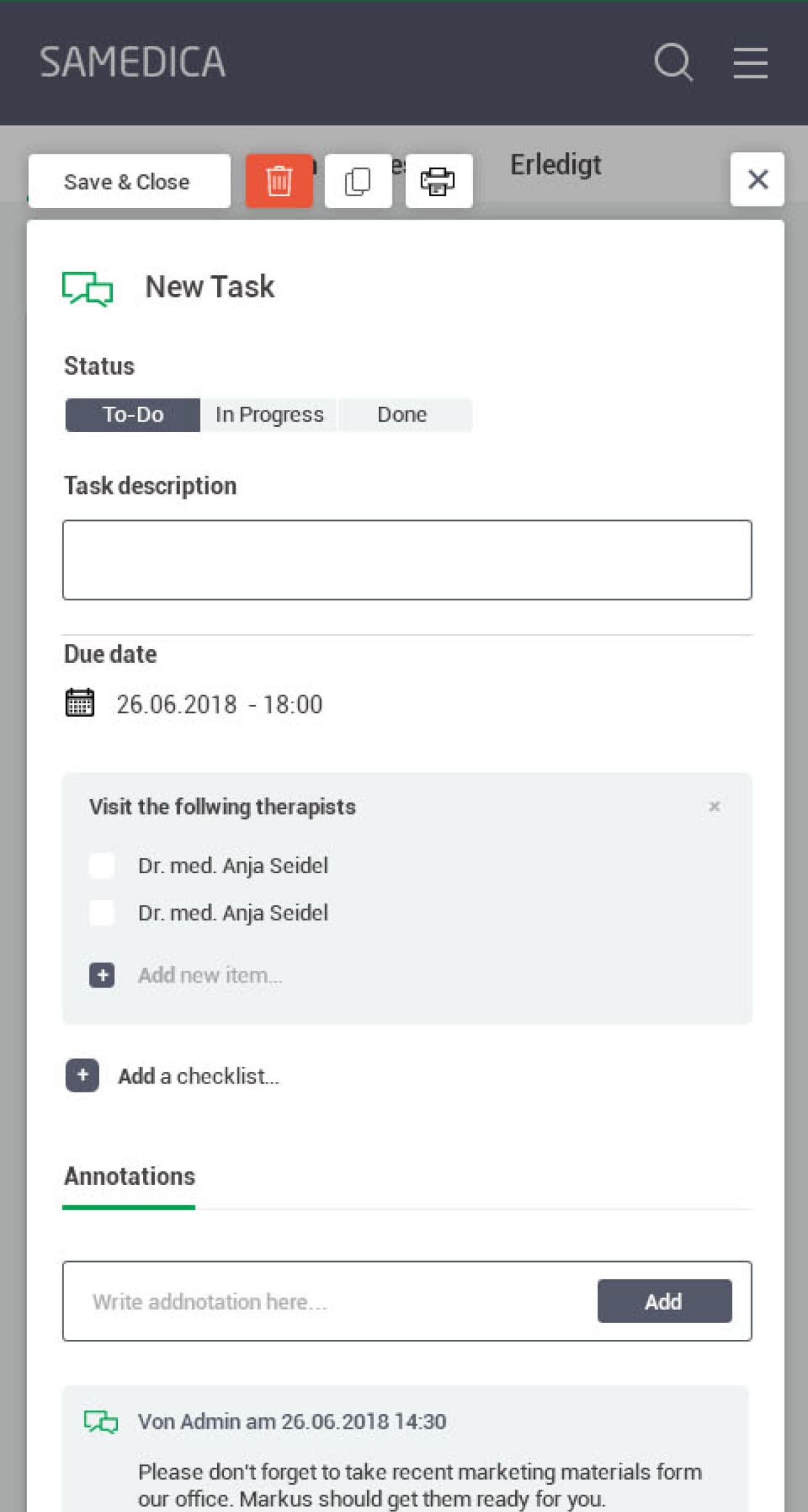 Mobile interface